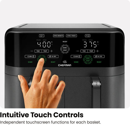 TurboFry® Touch 6 Qt. Dual-Basket Air Fryer