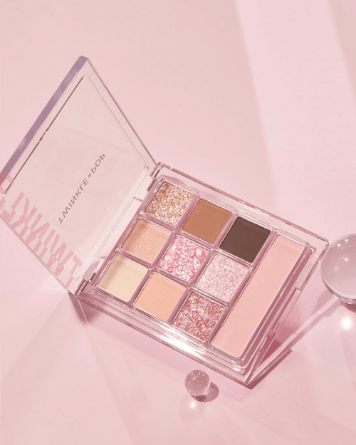 TWINKLE POP by CLIO Pearl Gradation Allover Palette #For, Pink Season