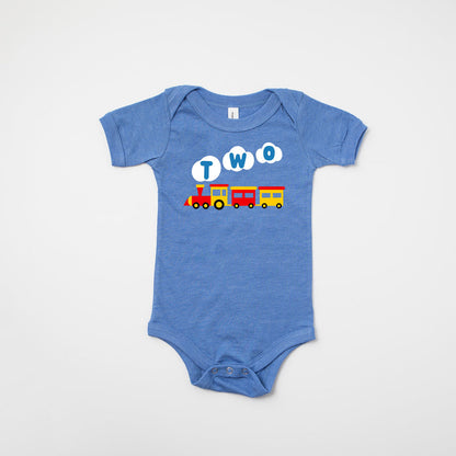Two Train Personalized 2nd Birthday T-shirt or Bodysuit