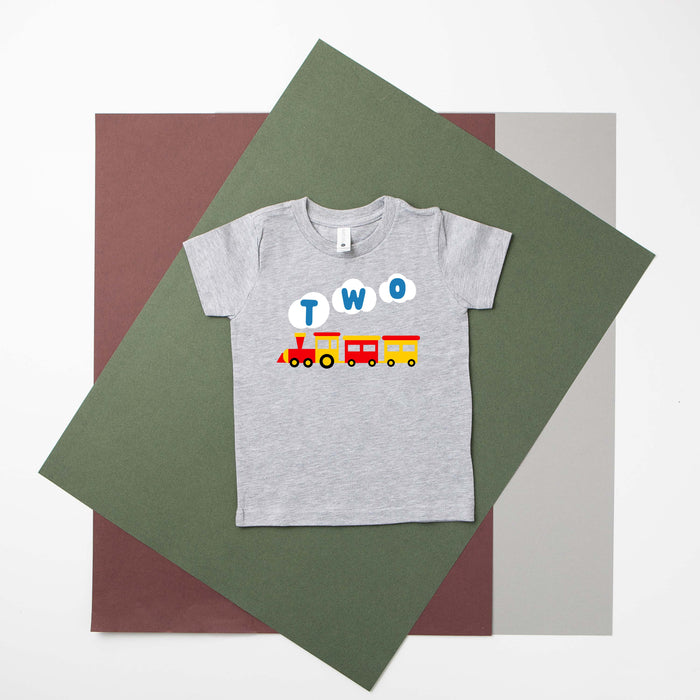 Two Train Personalized 2nd Birthday T-shirt or Bodysuit