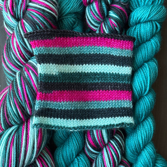 Unknown Caller - Self Striping Merino Nylon Sock & DK