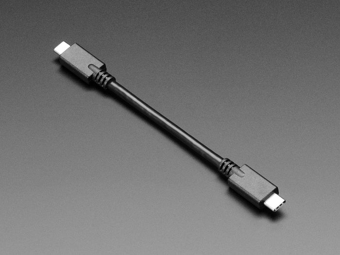 USB C to USB C Cable - USB 3.1 Gen 4 with E-Mark - 6" long by The Pi Hut - The Pi Hut