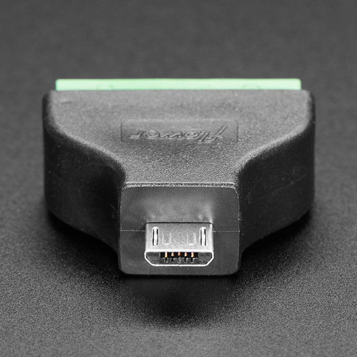 USB Micro B Male Plug to 5-pin Terminal Block by Adafruit - The Pi Hut