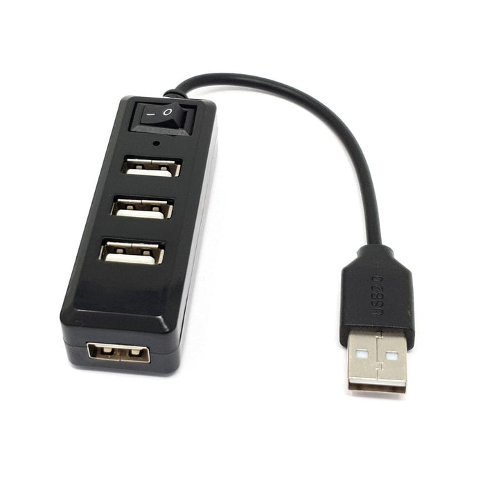 USB Mini Hub with Power Switch by The Pi Hut - The Pi Hut