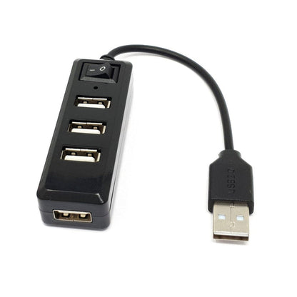 USB Mini Hub with Power Switch by The Pi Hut - The Pi Hut