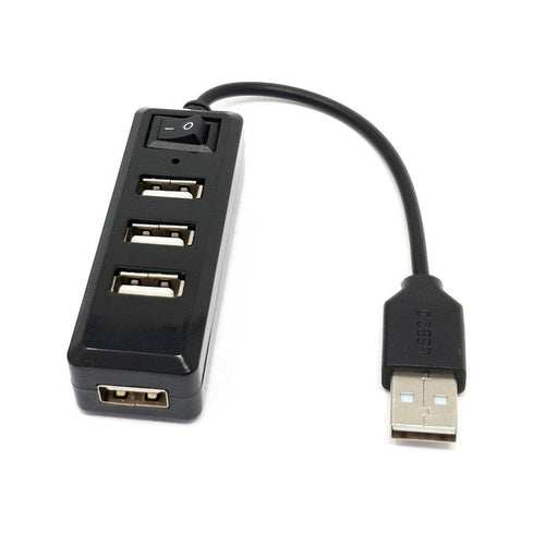 USB Mini Hub with Power Switch by The Pi Hut - The Pi Hut
