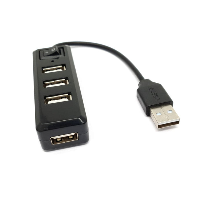 USB Mini Hub with Power Switch by The Pi Hut - The Pi Hut