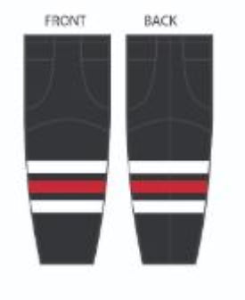Vancouver Rangers Sublimation Hockey Socks