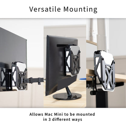 Behind Monitor VESA Mount Designed for Mac Mini CPU, 2010-2023 Models, Monitor Arm Computer Holder