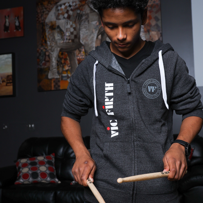 Vic Firth Zip Up Logo Hoodie