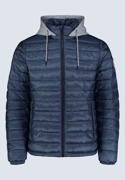 Buffalo Men Jackets Navy Woven Puffer Easy-Care Styling Versatile Everyday Wear