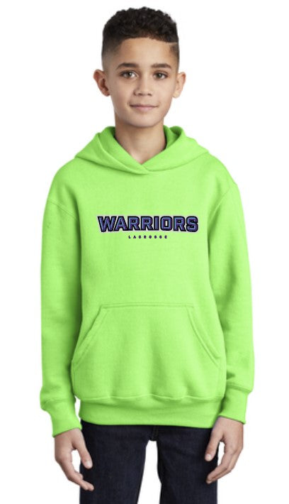 Warriors Lacrosse Cotton/Poly Youth Hoodie