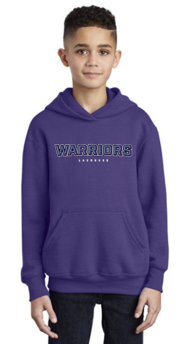 Warriors Lacrosse Cotton/Poly Youth Hoodie
