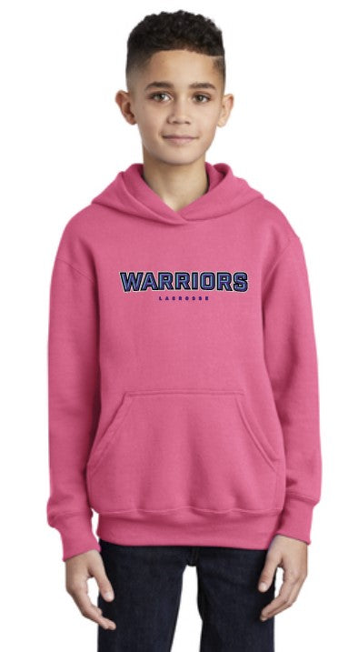 Warriors Lacrosse Cotton/Poly Youth Hoodie