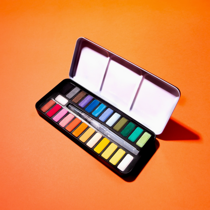 Watercolor Paint Set with Water Brush