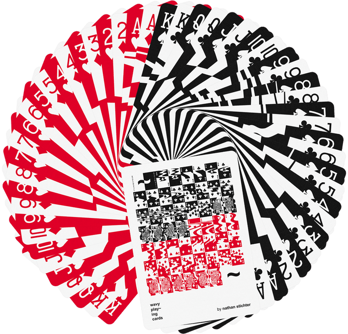 Wavy Playing Cards Playing Cards by US Playing Card Co.