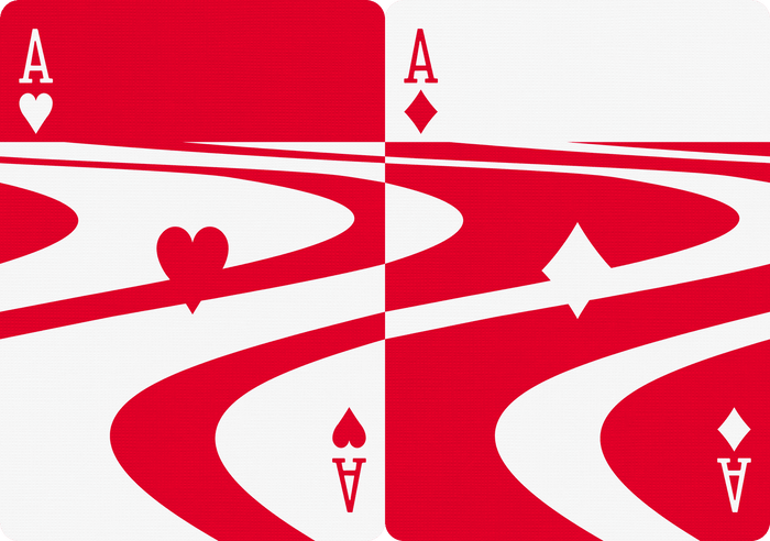 Wavy Playing Cards Playing Cards by US Playing Card Co.