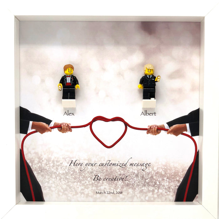 Wedding Frame with Lego® Minifigures (Mr & Mr)