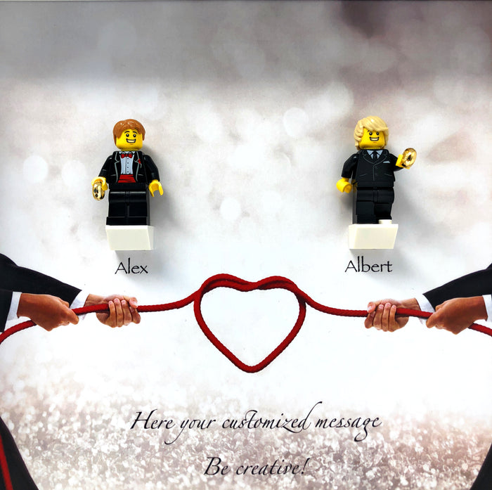 Wedding Frame with Lego® Minifigures (Mr & Mr)