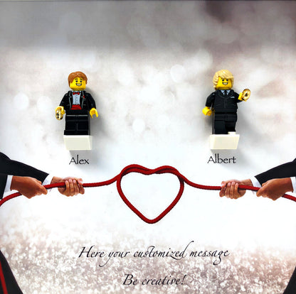 Wedding Frame with Lego® Minifigures (Mr & Mr)