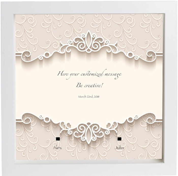 Wedding Frame with Lego® Minifigures (Mr & Mrs)