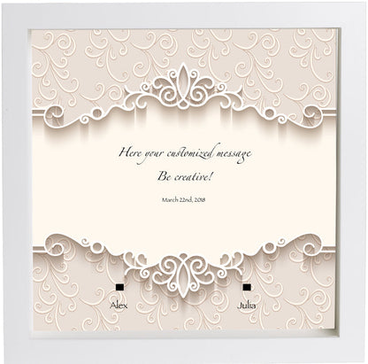 Wedding Frame with Lego® Minifigures (Mrs & Mrs)