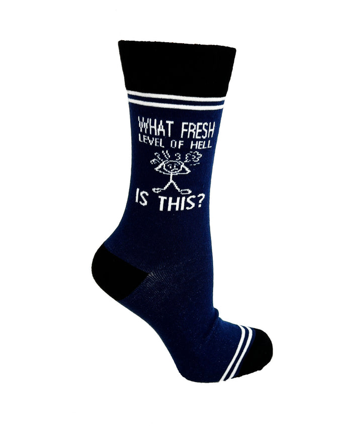 What Fresh Level of Hell is This - Hey Now Unisex Crew Socks