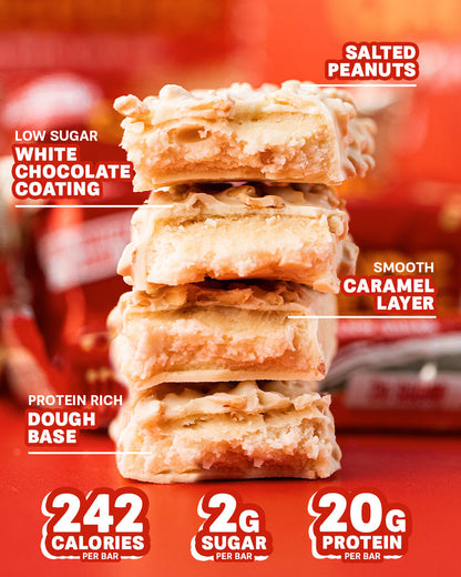 White Chocolate Salted Peanut Protein Bar  - BBE October