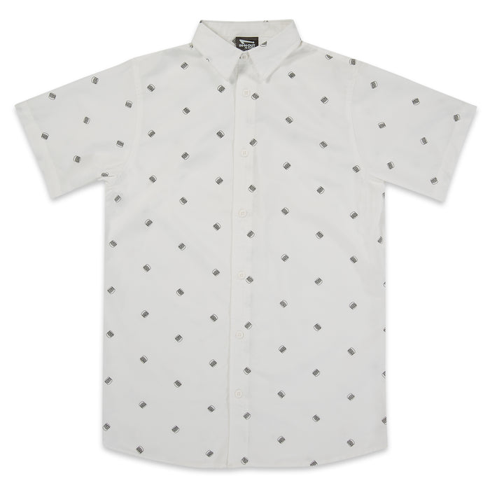 White Double-Double® Button Up