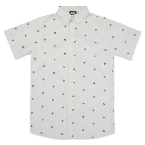 White Double-Double® Button Up