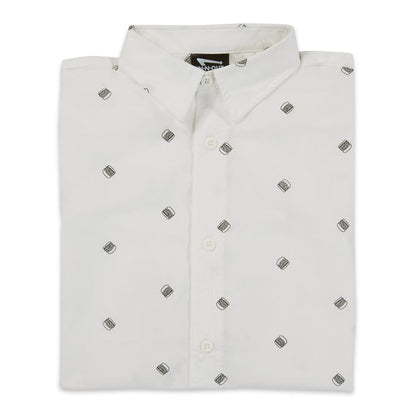 White Double-Double® Button Up