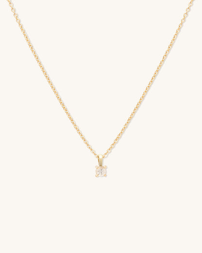 White Topaz Birthstone Necklace