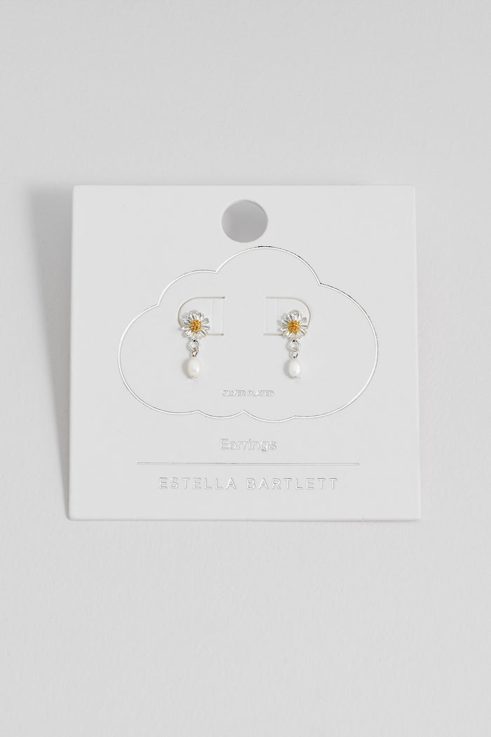 Wildflower Pearl Drop Studs