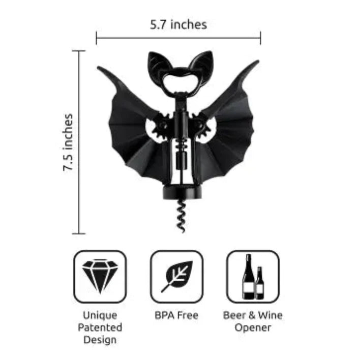 Winged Corkscrew - Vino Spooky Bat