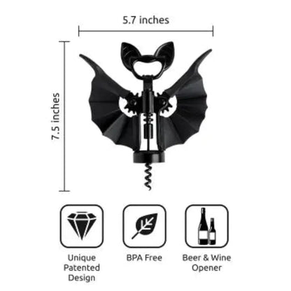 Winged Corkscrew - Vino Spooky Bat