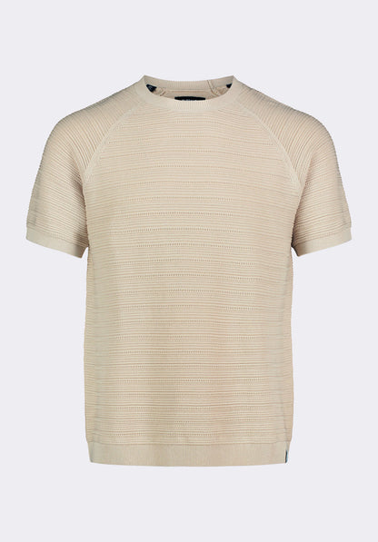 Buffalo Men Sweaters Beige Knit Sweaters Textured Knit Regular Fit