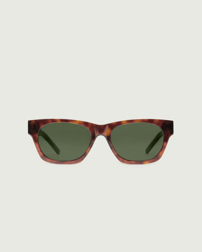 Cherry Tort::Wolf Sunglasses rectangle tort acetate front