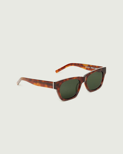 Cherry Tort::Wolf Sunglasses rectangle tort acetate front diagonal