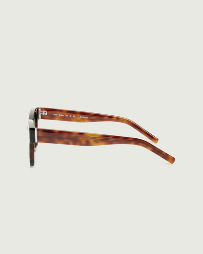 Cherry Tort::Wolf Sunglasses rectangle tort acetate side