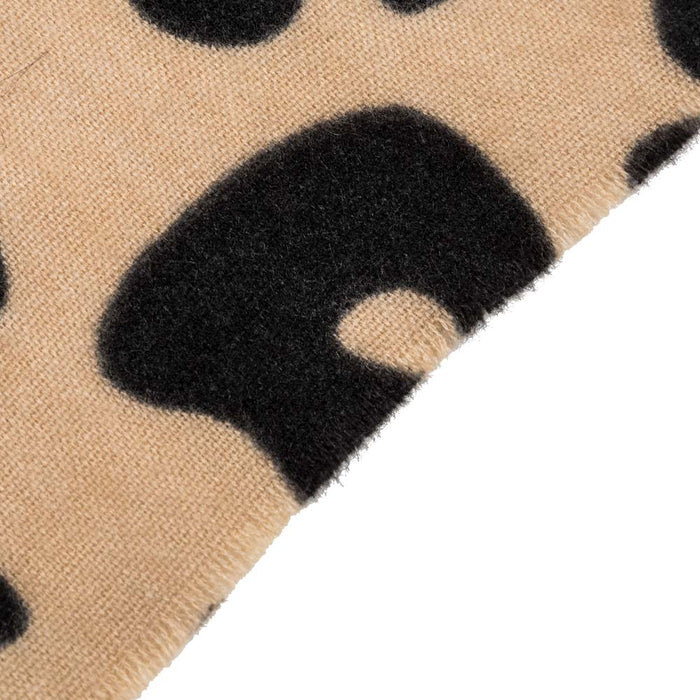 Women Green, Yellow and Beige Leopard Grain Scarf