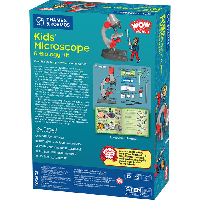 Wow in the World: Kids’ Microscope & Biology Kit STEM Thames & Kosmos
