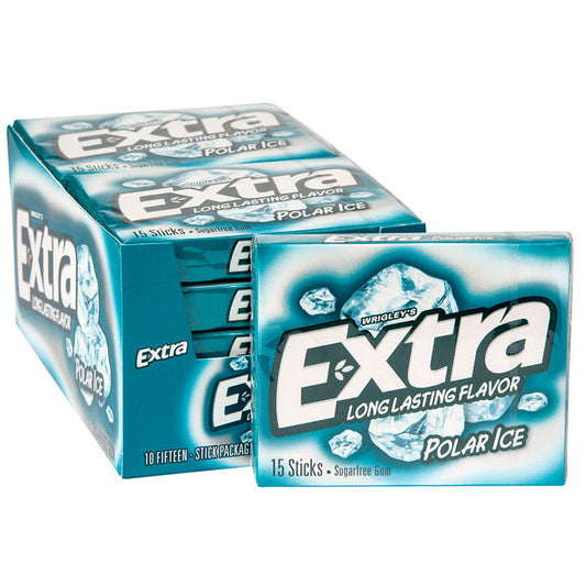 Wrigley's Extra Polar Ice - 15-Stick Slim Packs 10ct
