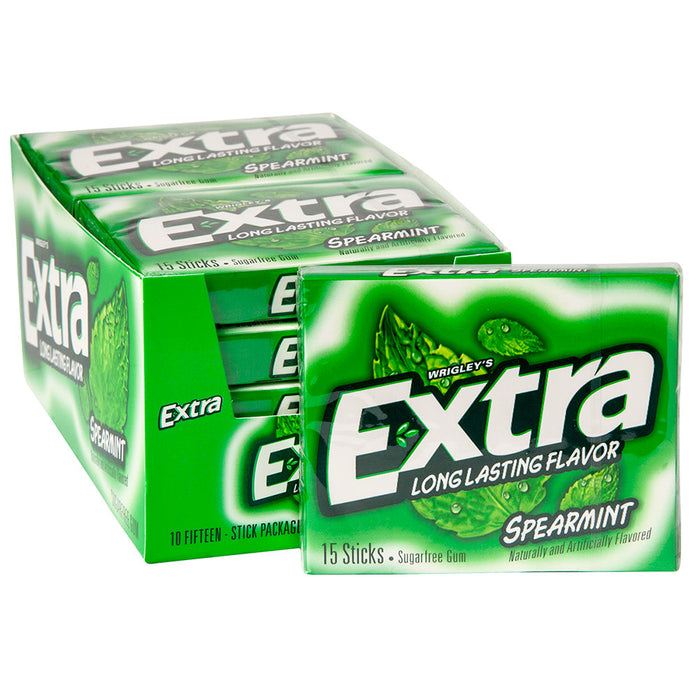 Wrigley's Extra Spearmint - 15-Stick Slim Packs 10ct