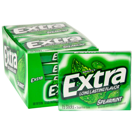 Wrigley's Extra Spearmint - 15-Stick Slim Packs 10ct
