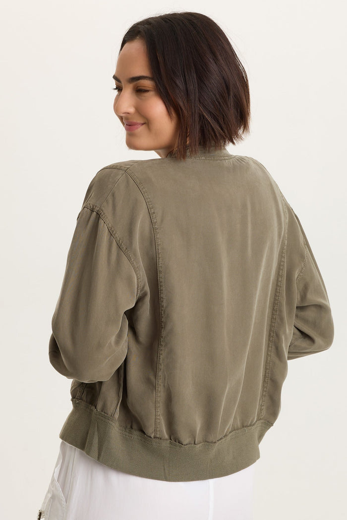XCVI Wynton Twill Bomber Jacket