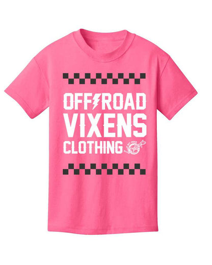 Youth Checked out Tee - Neon Pink