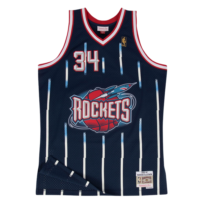 Youth Houston Rockets Mitchell & Ness Hakeem Olajuwon HWC 1996-97 Swingman Jersey