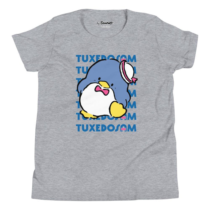 Youth Tuxedosam Watashi Wa T-Shirt (Heather Gray) Apparel Printful S