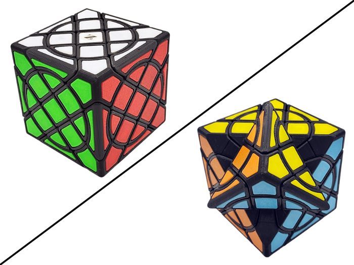 ZePuzzles Circle Compy Cube (Tiled) - Black