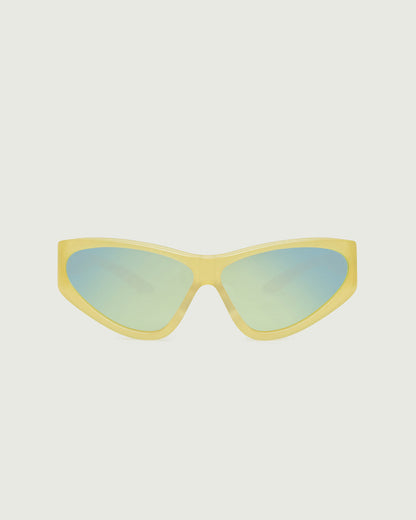Acid Polarized::Zoe Sunglasses cateye yellow acetate front
